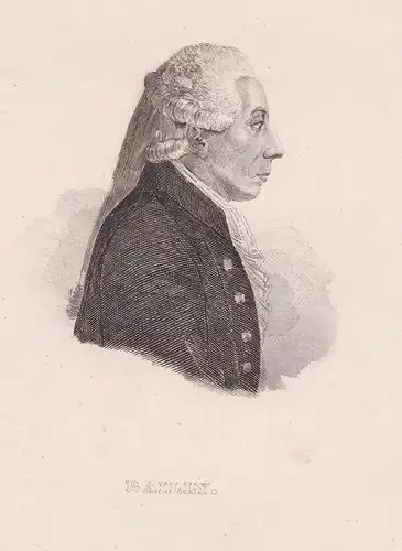 Bailly. // Jean-Sylvain Bailly (1736-1793) mathematician Mathematiker Astronom Astronomer Portrait