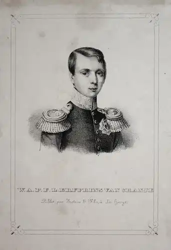 W. A. P. F. L. Erfprins van Oranje - Wilhelm III. v. Niederlande (1817-1890) Luxemburg Limburg Oranien Portrai