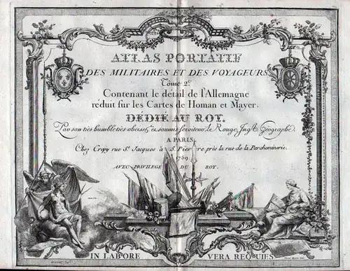 Atlas Portatif des Militaires et des Voyageurs. - Atlas Titelblatt Titel title page