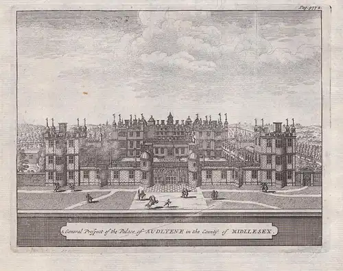 A General Prospect of the Palace of Audlyene in the County of Midllesex. - Audley End House Saffron Walden Ess