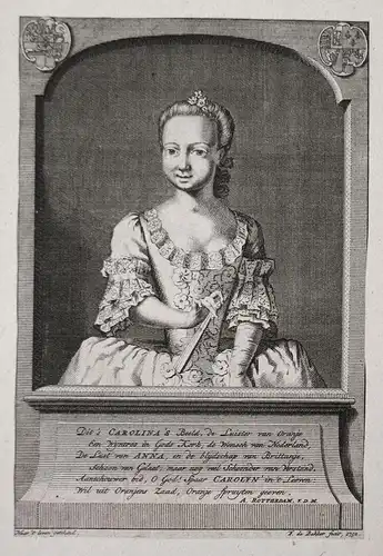 Dit's Carolina's Beeld.... - Karoline von Oranien-Nassau-Diez (1743-1851) Weilburg Fürstin Portrait