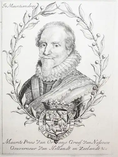 Maurits Prins van Oranje... - Moritz von Oranien (1567-1625) Nassau-Dillenburg Wappen Niederlande Netherlands