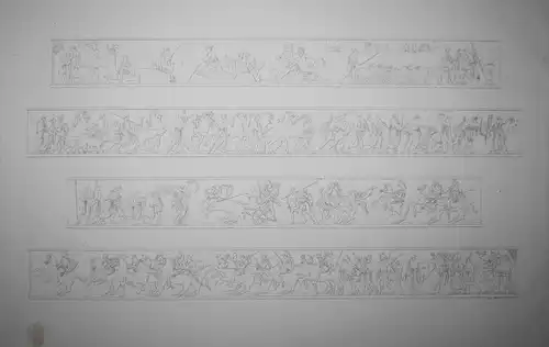 Reiter riders Götter gods Antike antiquity Radierung etching