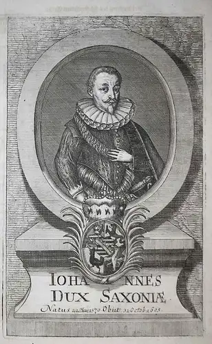 Johannes Dux Saxoniae. // Johann III. (1570-1605) Herzog v. Sachsen-Weimar Portrait.