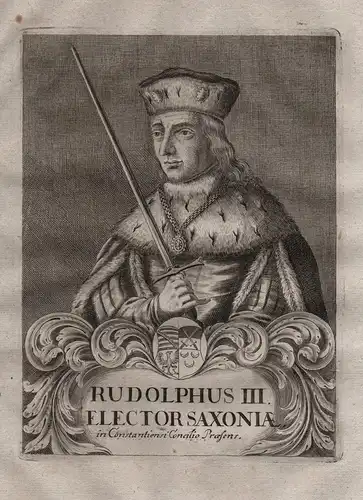 Rudolphus III. Elector Saxoniae. - Rudolf III. Sachsen-Wittenberg (1373-1419) Portrait