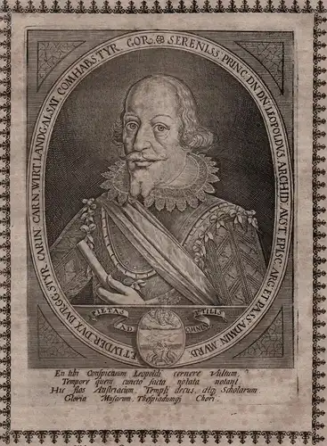 Sereniss...Leopoldus Archid. Aust. ... - Leopold Wilhelm von Österreich (1614-1662) Fürstbischof Portrait