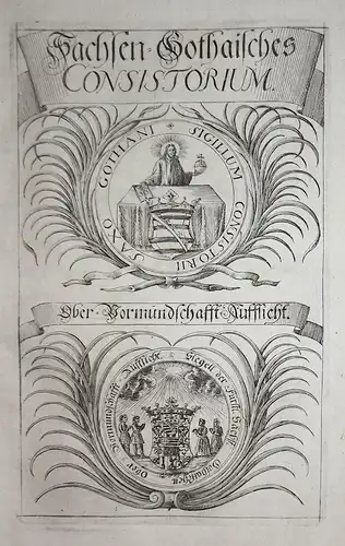 Sachsen-Gothaisches Consistorium... - Sachsen Gotha Wappen Siegel
