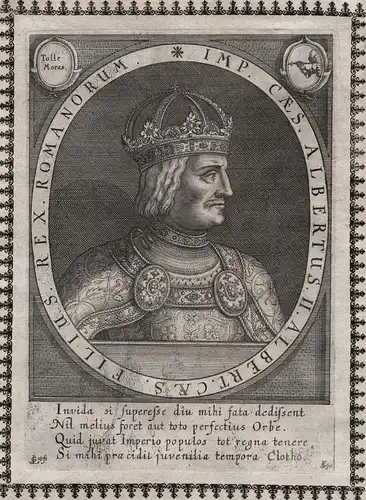 Imp. Caes. Albertus II. Albert... - Albrecht II. (1397-1439) HRR König king Ungarn Kroatien Böhmen Portrait