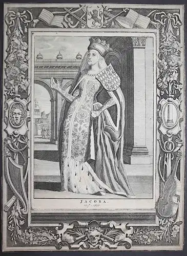 Jacoba - Jacoba van Beieren (1401-1436) gravin Jacqueline Countess of Hainaut Holland Zeeland Henegouwen Portr