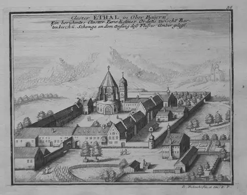 Closter Ethal in Ober Bayern. // Kloster Ettal Oberbayern Bayern Wallfahrt