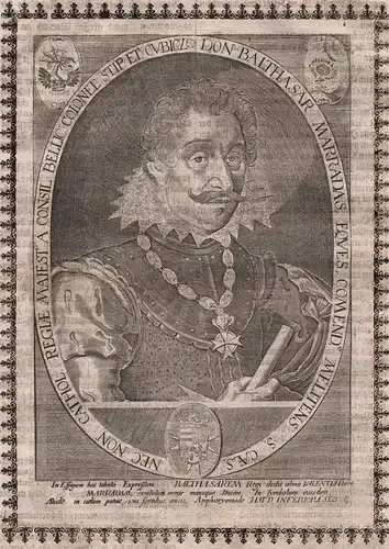 Don Balthasar Marradas Eqves, Comend. Melitens... - Baltazar de Marradas et Vique (1560-1638) nobleman Adler F