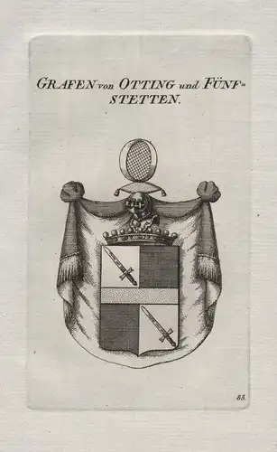 Grafen von Otting und Fünfstetten - Wappen coat of arms