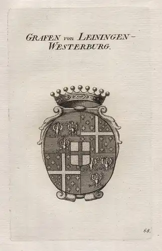 Grafen von Leiningen Westerburg - Wappen coat of arms