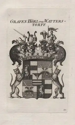 Grafen Hörl von Watters Torff - Wappen coat of arms