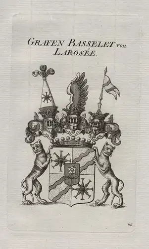 Grafen Basselet von Larosèe - Wappen coat of arms