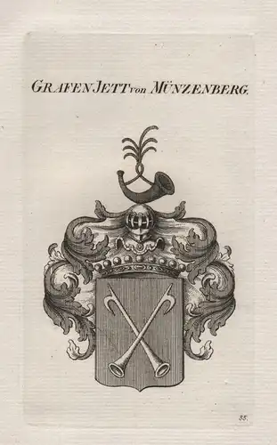 Grafen Jett von Münzenberg - Wappen coat of arms