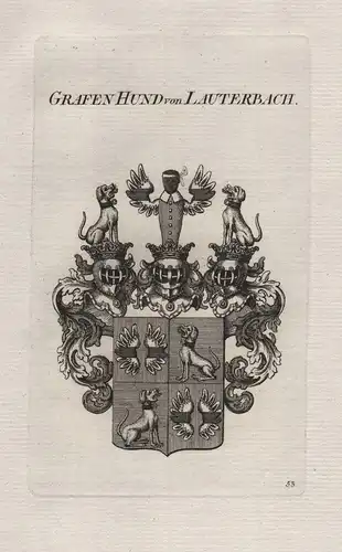 Grafen Hund von Lauterbach - Wappen coat of arms