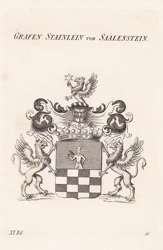 Grafen Stainlein von Saalenstein - Wappen coat of arms