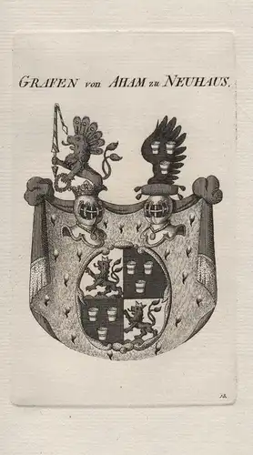 Grafen von Aham zu Neuhaus - Wappen coat of arms