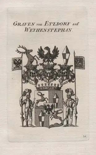 Grafen von Etzdorf auf Weyhenstephan - Wappen coat of arms