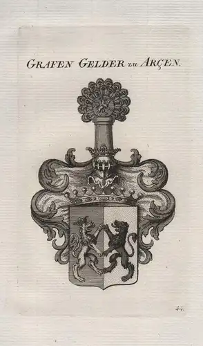 Grafen Geldern zu Arcen - Wappen coat of arms
