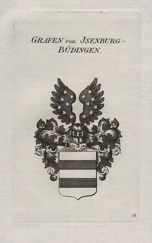 Grafen von Jsenburg Büdingen - Wappen coat of arms