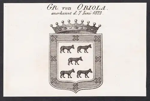 Gr. von Oriola - Wappen coat of arms