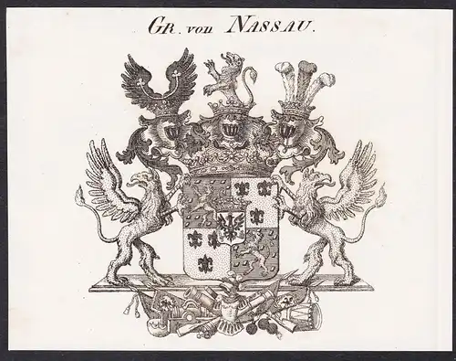 Gr. von Nassau - Wappen coat of arms