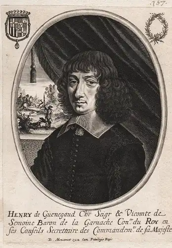 Henry de Guenegaud Chr. Seigr. & Vicomte... - Henri du Plessis-Guenegaud (1609-1676) Belleville La Garnache Po