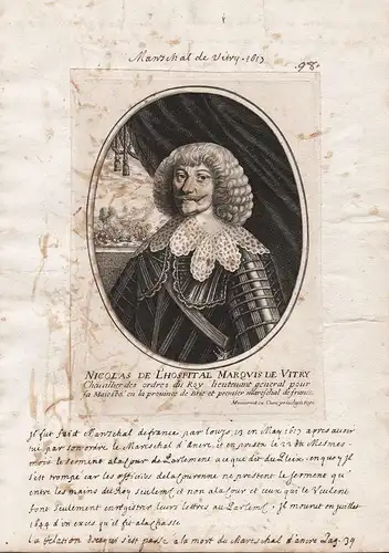 Nicolas de l'Hospital Marquis de Vitry... - Nicolas de l'Hopital (1581-1644) Vitry Nandy Coubert Portrait