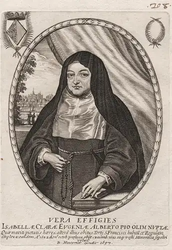 Isabellae Clarae Eugeniae Alberto Pio Olim Nuptae... - Isabella Clara Eugenia de Austria (1566-1633) Spain Esp