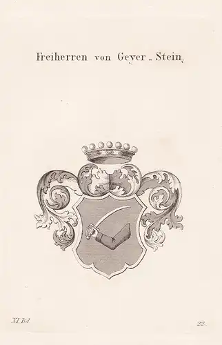 Freiherren von Geyer_Stein - Wappen coat of arms