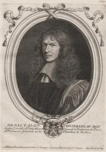Denis Talon Conseiller du Roy... - Denis Talon (1628-1698) jurist juriste Portrait