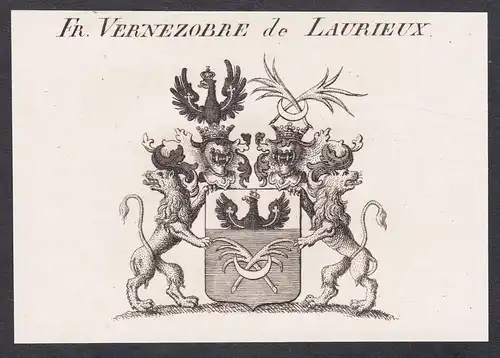 Fr.Vernezobre de Laurieux - Wappen coat of arms