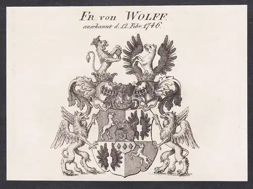 Fr. von Wolff - Wappen coat of arms