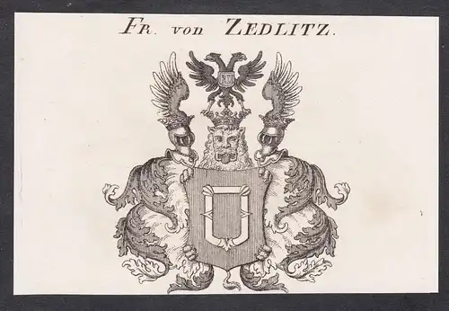 Fr. von Zedlitz - Wappen coat of arms