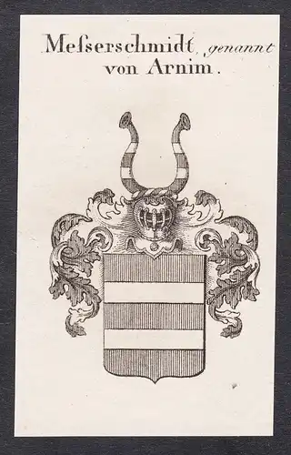 Messerschmidt genannt von Arnim - Wappen coat of arms