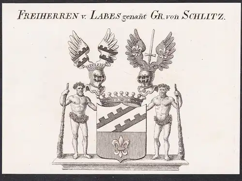 Freiherren von Labes genant Gr. von Schlitz - Wappen coat of arms