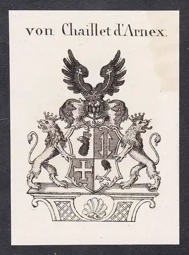 von Chaillet d' Arnex - Wappen coat of arms