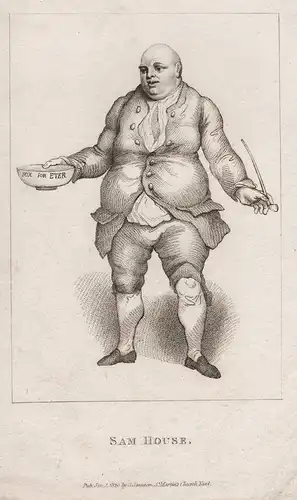 Sam House - Samuel House (c.1725-1785) Wardour street publican politician Soho London Portrait