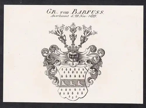 Gr. von Barfuss - Wappen coat of arms