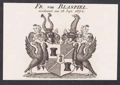 Fr. von Blaspiel - Wappen coat of arms