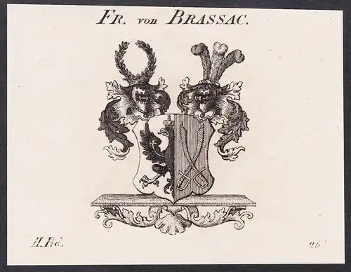 Fr. von Brassac - Wappen coat of arms
