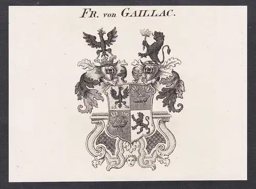 Fr. von Gaillac - Wappen coat of arms