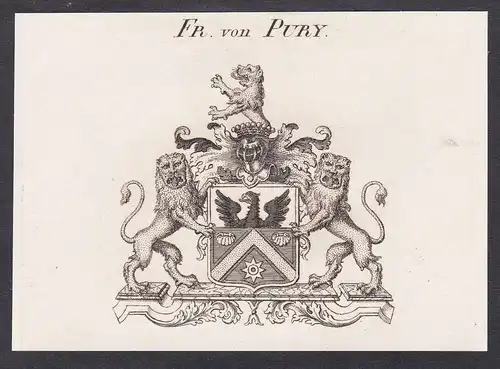 Fr. von Pury - Wappen coat of arms