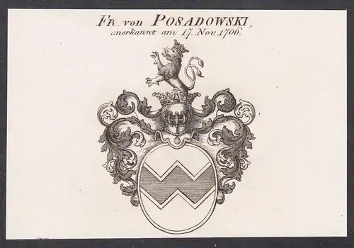 Fr. von Posadowski - Wappen coat of arms