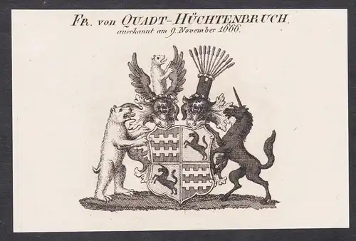 Fr. von Quadt-Hüchtenbruch - Wappen coat of arms