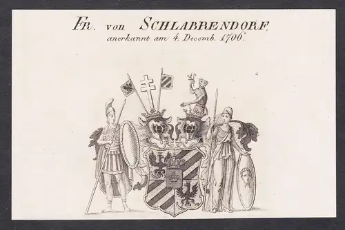 Fr. von Schlabrendorf - Wappen coat of arms