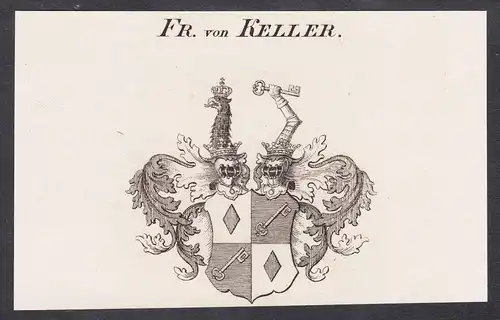 Fr. von Keller - Wappen coat of arms