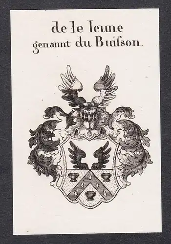 de le leune genannt de Buisson - Wappen coat of arms